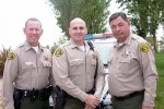 Left to Right: Capt. Jeffrey Scroggin, Deputy Aaron Scheller and Lieutenant Anthony Tachias