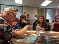 WII Veterans speak with students.