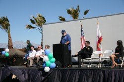 eastvale park mayor addresses crowd