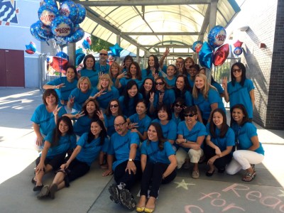 Westhoff Elementary teachers and staff members are ready for the new school year. Westhoff is celebrating its 2014 Distinguished School Award – the third for the school. (Photo Courtesy: Kelli Gile)