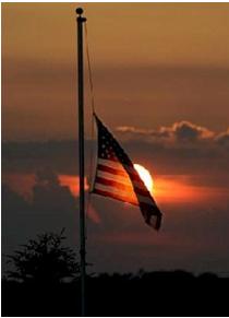 flag half staff