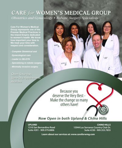 (Photo Courtesy:  Care For Women’s Medical Group) Care For Women’s Medical Group is a premier medical practice that cares about your health and your time.  