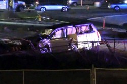 Corona bank robbery chase ends in Chino. (Photo Courtesy: Casper News)