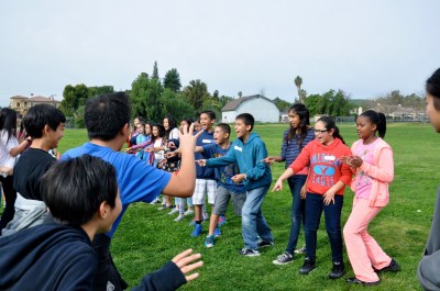 Group activities at the 6th Grade Summit at Suzanne Middle School helped students get to know each other while having fun. (Photo Courtesy:  Kelli Gile)