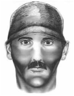 (Image Courtesy:  City of Eastvale) Police rendering of attempted carjacking suspect.