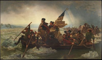 (Image Courtesy:  Wikipedia) Washington Crossing the Delaware (December 25, 1776), by Emanuel Leutze, 1851