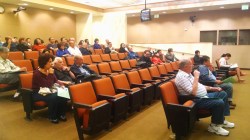 (Photo By:  Raymond Mendoza) Residents of the Walnut’s Timberline neighborhood came to voice their strong concerns about the forthcoming Mt. SAC parking structure.