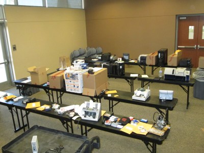 (Photo Courtesy:  Chino Hills PD) ID Theft paraphernalia found with suspects