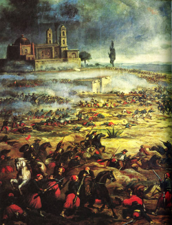(Image Courtesy: Wikipedia) The Battle of Puebla
