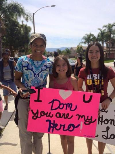 Photo Courtesy:  Cindy Chenelia Dominic Valentine with Carley and Sam Chenelia