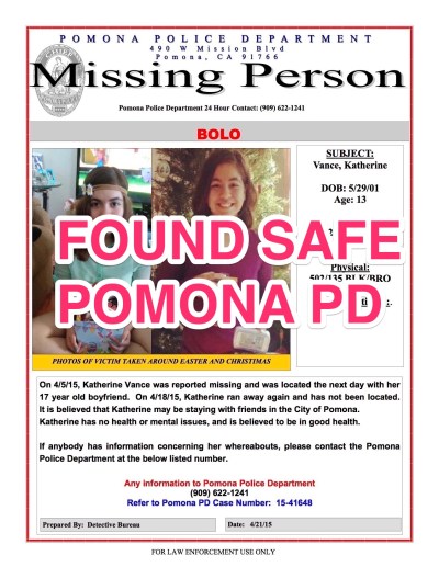Photo Courtesy: Pomona PD 