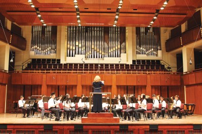 Photo Courtesy:  WVUSD  The Chaparral Wind Ensemble, under the direction of Leslie Schroerlucke, took the stage at the Kennedy Center during the John Philip Sousa Festival in Washington, D.C.