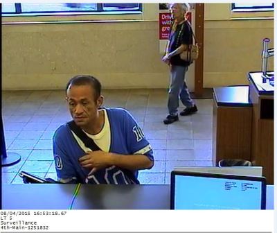 Photo Courtesy:  SAPD Alleged Bank Robber, Dia Chanh Diep, 43