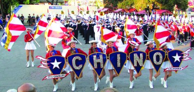 Courtesy of Chino High School 77th Cavalry Chino High School Marching Band performs at the 2015 Los Angeles County Fair. 