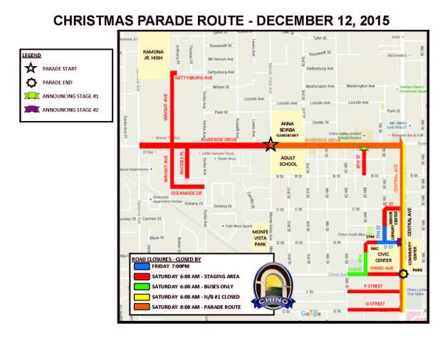 Chino Parade Map