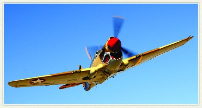 Courtesy of Planes of Fame Museum Curtiss P-40 Warhawk, the third most produced fighter plane of WWII. Photo of P-40  