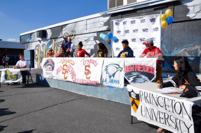 Photo Courtesy: WVUSD Signing Day at Walnut High! Seven outstanding athletes signed letters of intent on Nov. 24.
