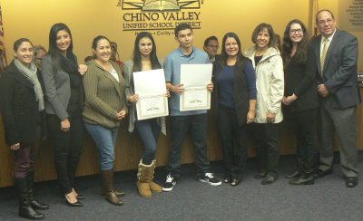 Photo courtesy of Chino Valley USD