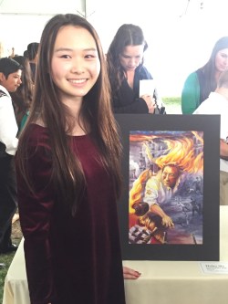 Photo courtesy of Diamond Bar HS Holocaust Art Contest Winner Hailey Shi