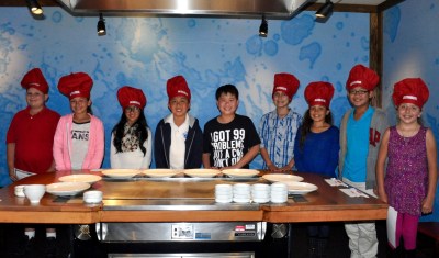 Photo courtesy: Kelli Gile Walnut Valley elementary students were honored during the 2016 Benihana Lunch with the Principal. 