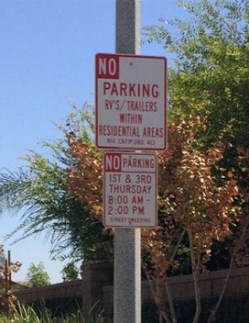 Street Sweeping days and times vary based on location