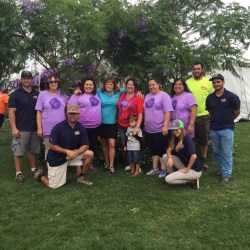 Relay for Life, Early morning group of people from the City of Chino who worked registration and the survivor tent on August 6.