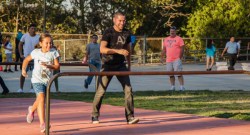 Photo courtesy: CNUSD Dad participating in event activities.