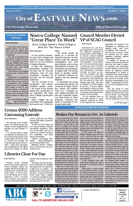2019-09-EastvaleNewsCover